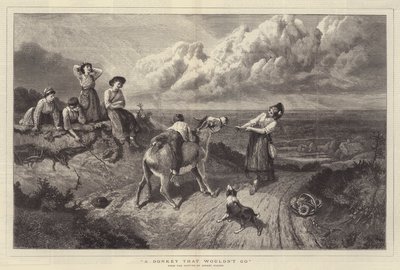 Osioł, który nie chce iść autorstwa Myles Birket Foster